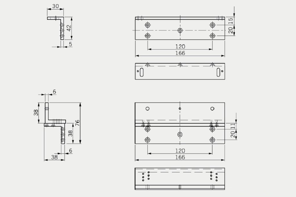 L+Z кронштейн для EMC 600 ALH