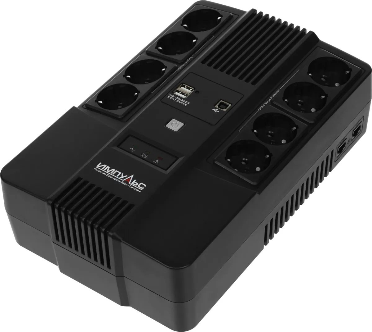 Импульс Мастер 800 480Вт 800ВА черный (MT80107)