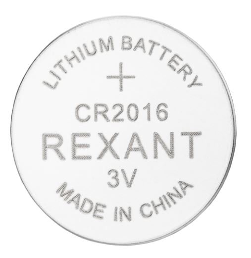 Батарейка литиевая CR2016 3В REXANT (39-1106)