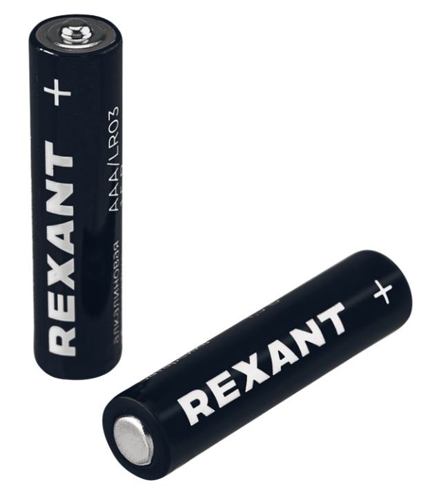 Батарейка алкалиновая AAA/LR03 мизинчиковая 1,5В REXANT (39-1012)