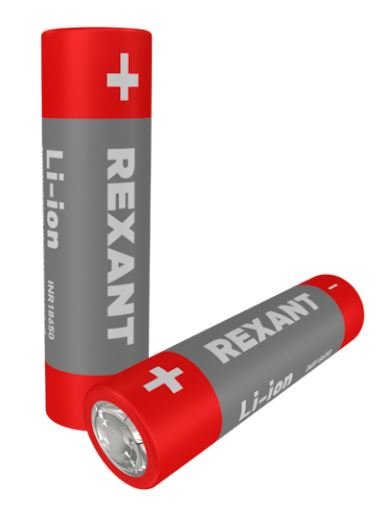 Аккумулятор Li-ion 18650, 3,7В, 2400мАч, без платы защиты, плоский контакт REXANT (30-2010-05)