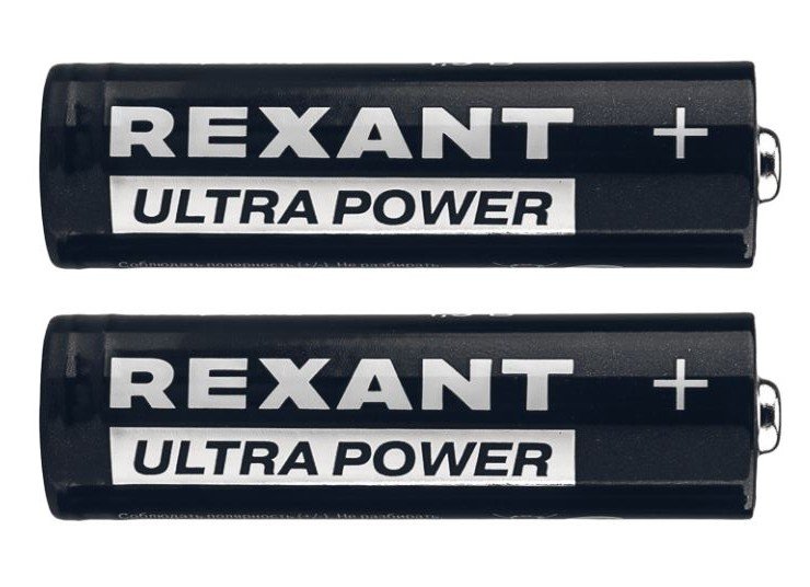 Батарейка алкалиновая ультра AA/LR6 пальчиковая 1,5В REXANT (39-1025)