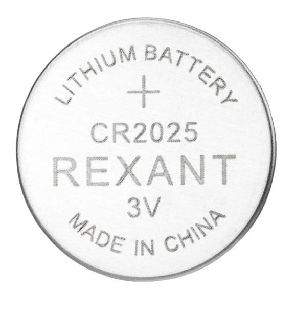 Батарейка литиевая CR2025 3В REXANT (39-1107)