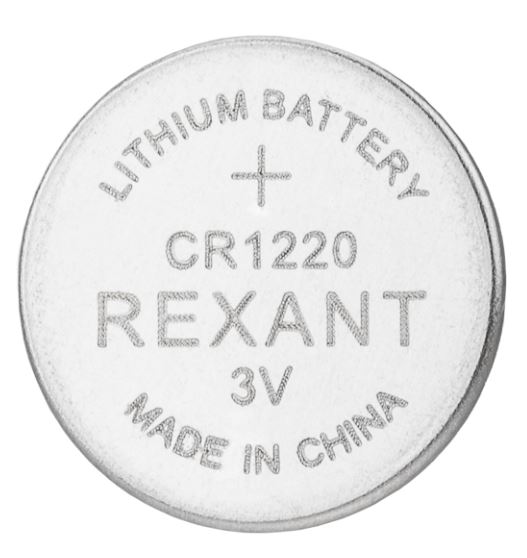 Батарейка литиевая CR1220 3В REXANT (39-1102)