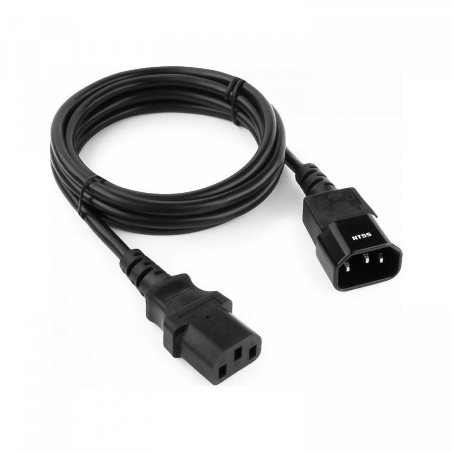 NTSS-PC13144 C13-С14 проводник.:3х1мм2 1.8м 220/250В 10А чёрный