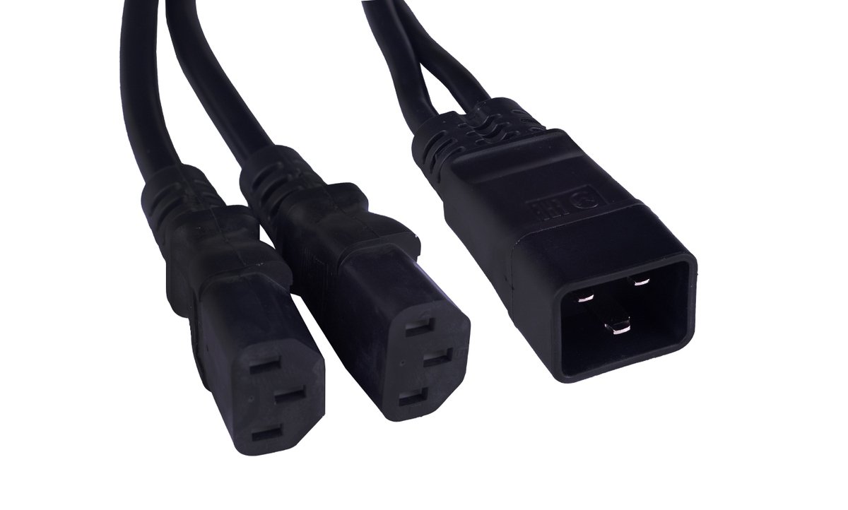 PC-IEC20-2xIEC13-1.5-0.3M (12360c)
