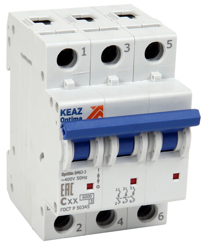 OptiDin BM63-3C50-УХЛ3, КЭАЗ (260800)