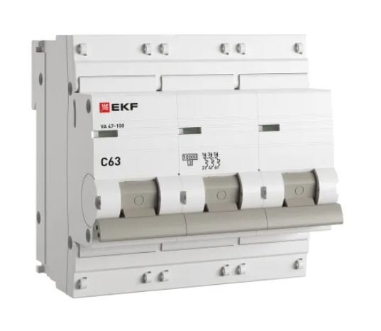 ВА 47-100 3P 63А (C) 10kA PROXIMA (mcb47100-3-63C-pro)