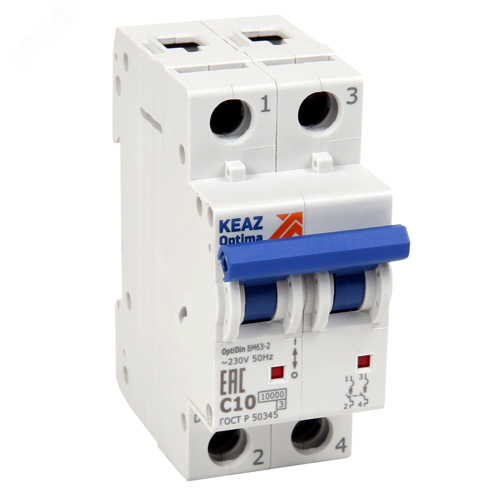 OptiDin BM63-2B10-10-УХЛ3, КЭАЗ (262576)