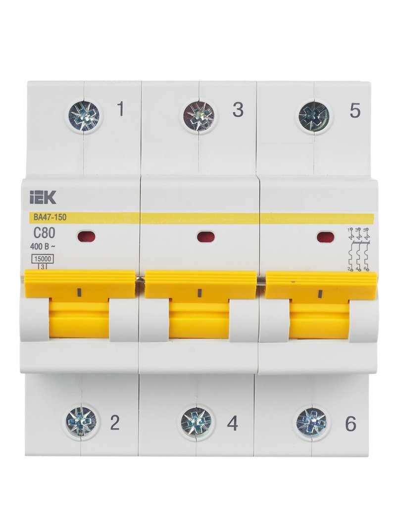 ВА47-150 3P C 80А 15кА KARAT (MVA50-3-080-C)