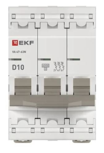 ВА 47-63N 3P 10А (D) 6кА PROXIMA (M636310D)