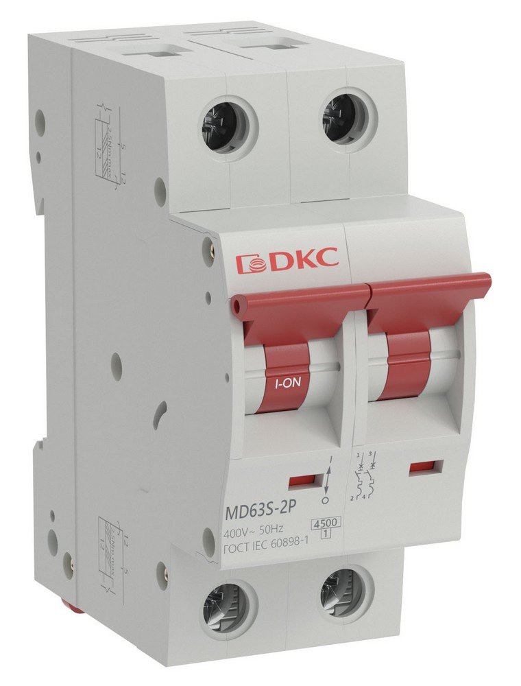 YON max MD63S 2P 6А 4,5кА C (MD63S-2PC6)