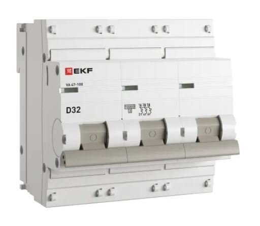 ВА 47-100 3P 32А (D) 10kA PROXIMA (mcb47100-3-32D-pro)