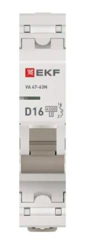 ВА 47-63N 1P 16А (D) 4,5 кА PROXIMA (M634116D)