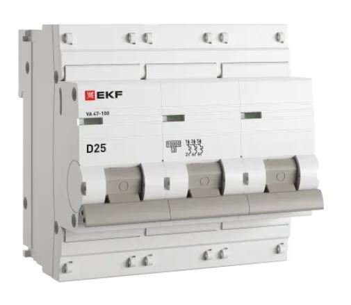 ВА 47-100 3P 25А (D) 10kA PROXIMA (mcb47100-3-25D-pro)