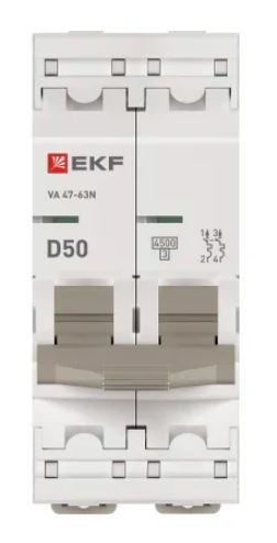 ВА 47-63N 2P 50А (D) 4,5 кА PROXIMA (M634250D)