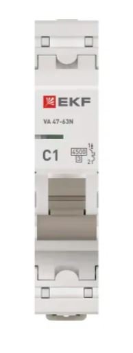ВА 47-63N 1P 1А (C) 4,5 кА PROXIMA (M634101C)
