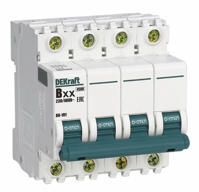 ВА-101 4P 63А B 4.5кА (11048DEK)