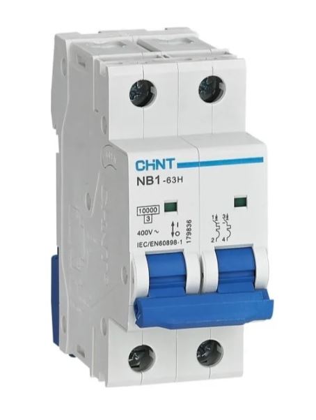 NB1-63H 2P 25А 10кА х-ка C (R) CHINT (179829)