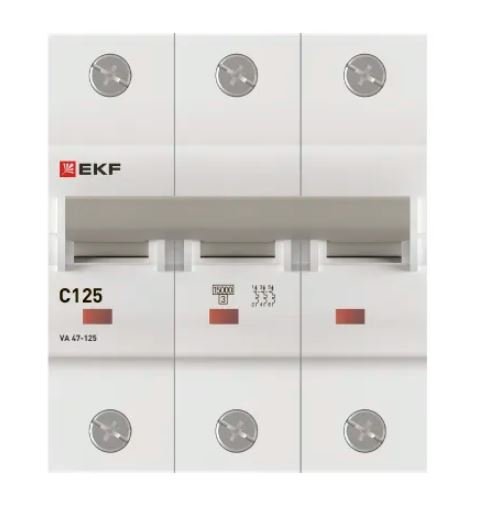 ВА 47-125 3P 125А (C) 15кА PROXIMA (mcb47125-3-125C)