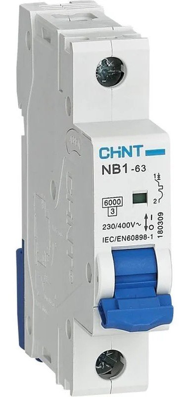 NB1-63 1P 13А 6кА х-ка C (DB) (R) CHINT (179615)