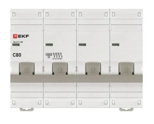 ВА 47-100 4P 80А (C) 10kA PROXIMA (mcb47100-4-80C-pro)