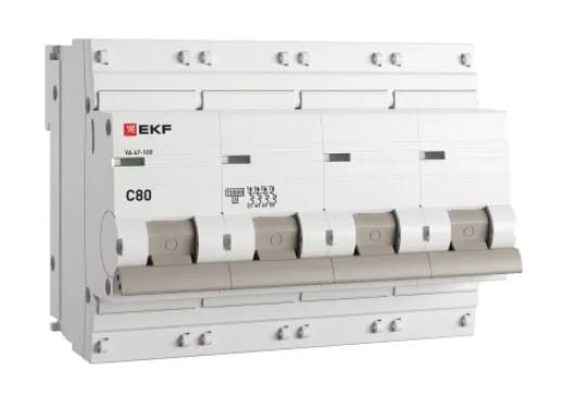 ВА 47-100 4P 80А (C) 10kA PROXIMA (mcb47100-4-80C-pro)