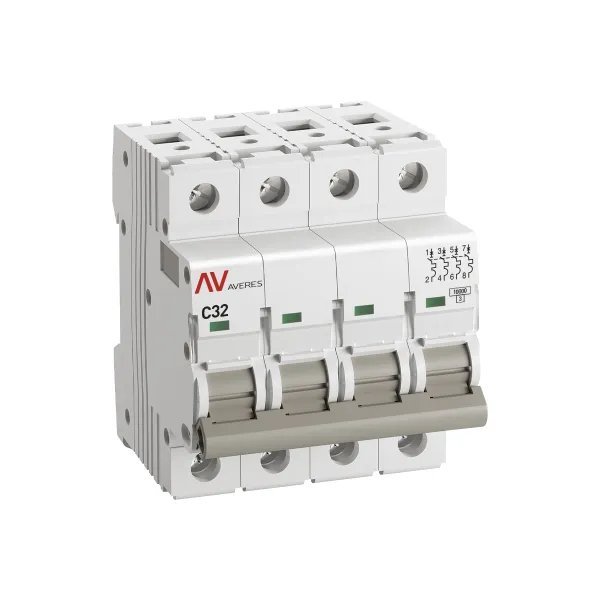 AV-10 4P 32A (C) 10kA AVERES (mcb10-4-32C-av)