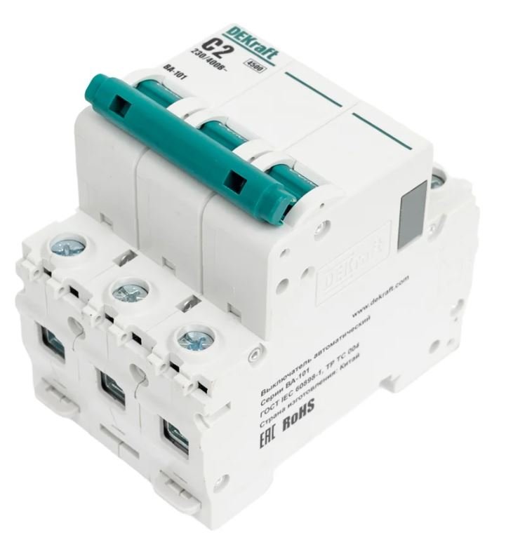 ВА-101 3P 2А C 4.5кА (11074DEK)