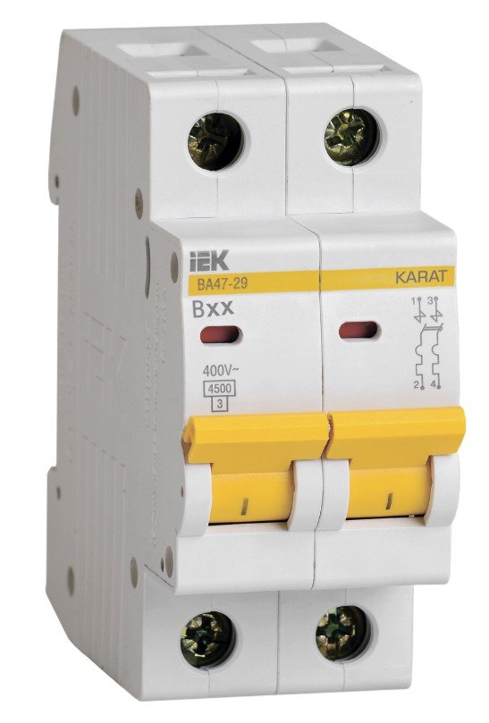 ВА47-29 2P B 10А 4,5кА KARAT (MVA20-2-010-B)