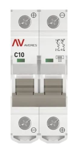 AV-6 DC 2P 10A (C) 6kA AVERES (mcb6-DC-2-10C-av)