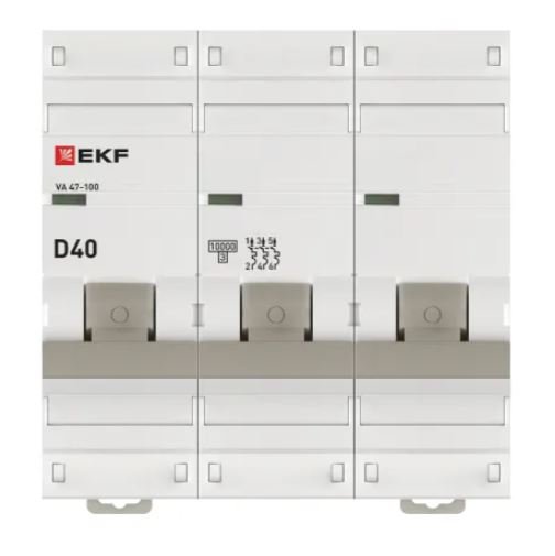 ВА 47-100 3P 40А (D) 10kA PROXIMA (mcb47100-3-40D-pro)