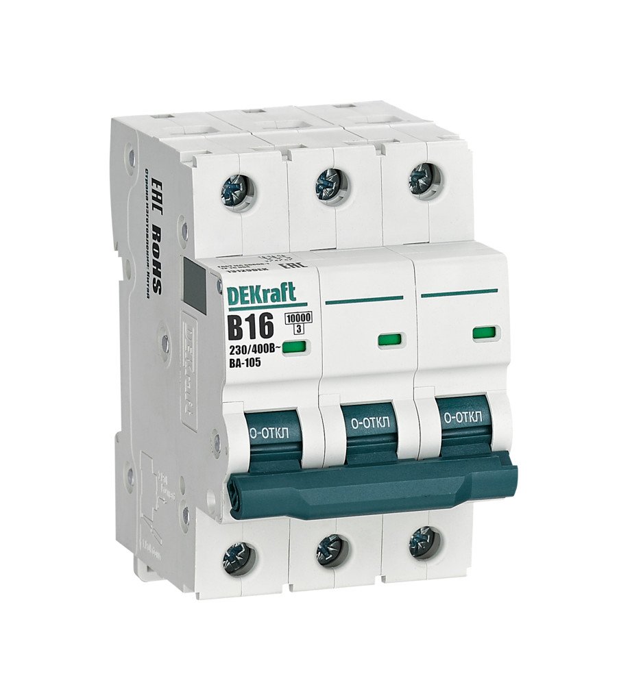 ВА-105 3P 16А B 10кА (13129DEK)