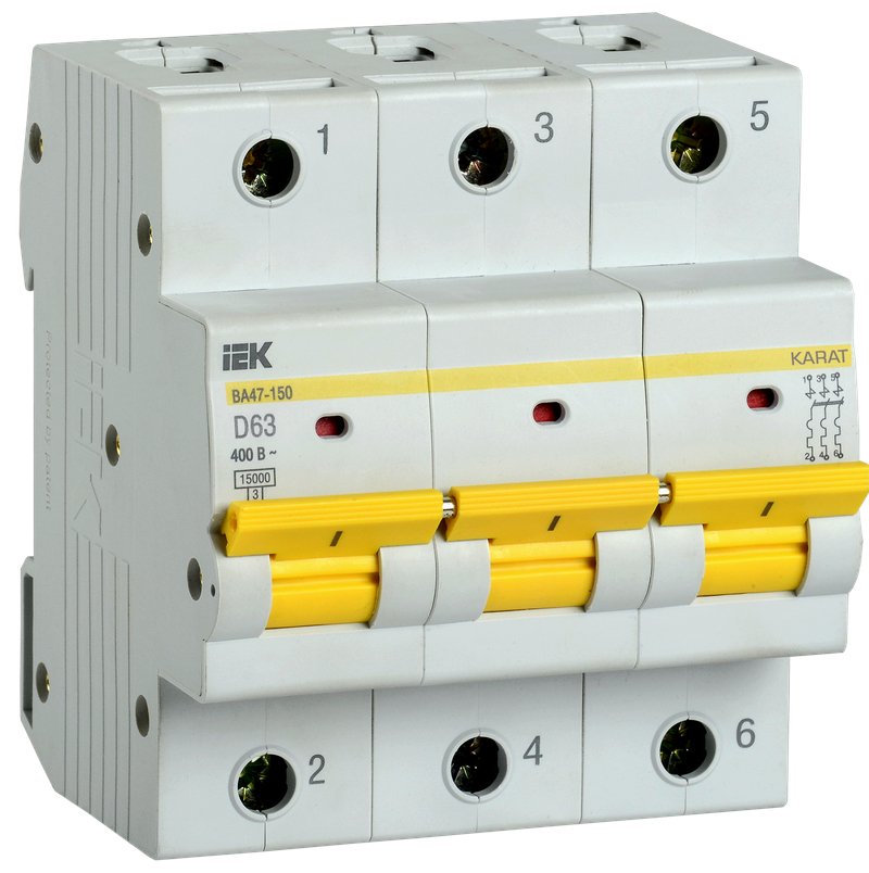 ВА47-150 3P D 63А 15кА KARAT (MVA50-3-063-D)