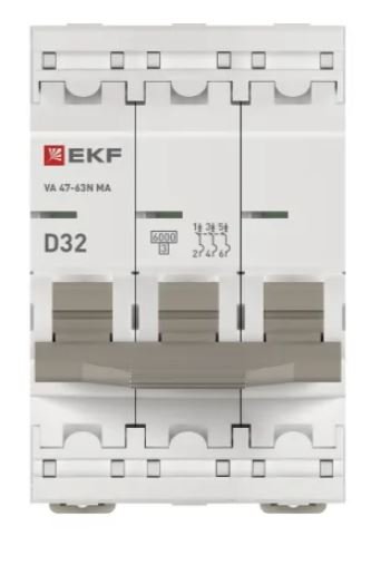 ВА 47-63N MA 3P 32А (D) 6кА PROXIMA (M63MA6332D)