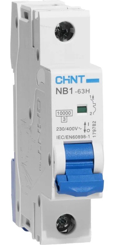 NB1-63H 1P 2А 10кА х-ка C (R) CHINT (179785)