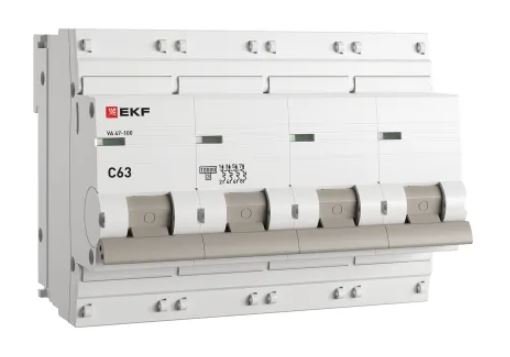ВА 47-100 4P 63А (C) 10kA PROXIMA (mcb47100-4-63C-pro)