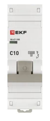 ВА 47-100 1P 10А (C) 10kA PROXIMA (mcb47100-1-10C-pro)