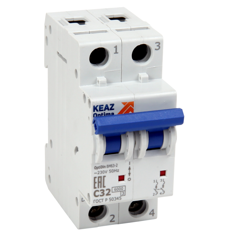 OptiDin BM63-2K2-DC-УХЛ3, КЭАЗ (261253)