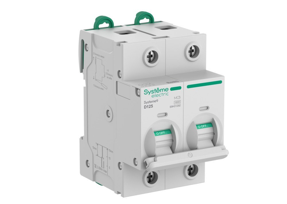 Systeme9 2P 125A 10 kA 400В B 27мм (S9H31292)