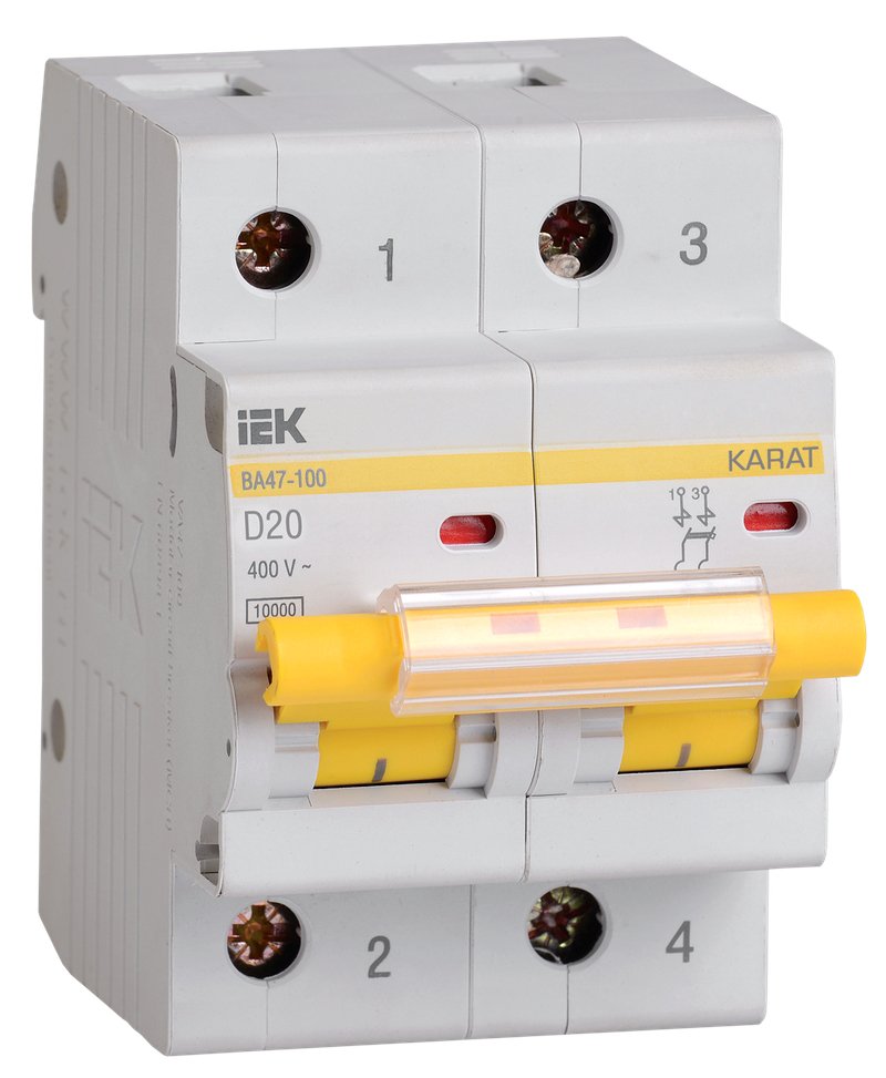 ВА47-100 2P D 20А 10кА KARAT (MVA40-2-020-D)