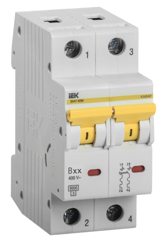 ВА47-60M 2P B 32А 6кА KARAT (MVA31-2-032-B)