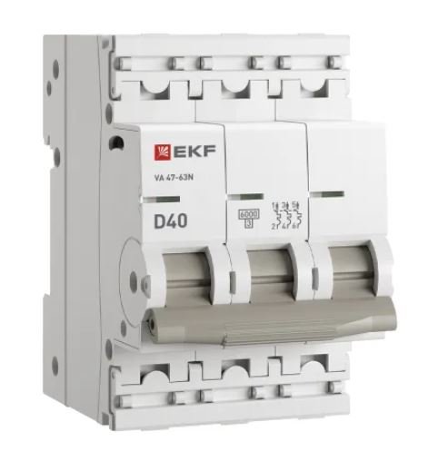 ВА 47-63N 3P 40А (D) 6кА PROXIMA (M636340D)