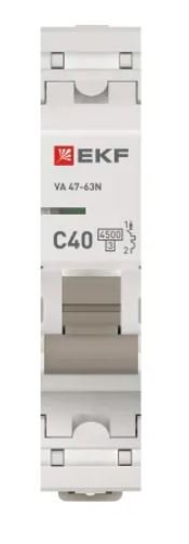 ВА 47-63N 1P 40А (C) 4,5 кА PROXIMA (M634140C)