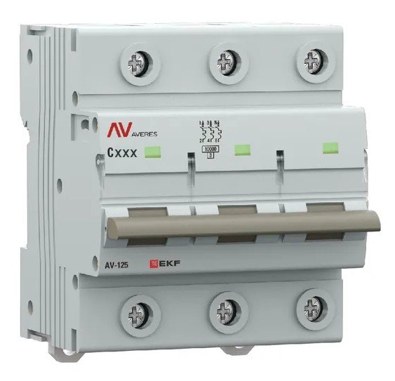 AV-125 3P 63A (C) 10kA AVERES (mcb125-3-63C-av)
