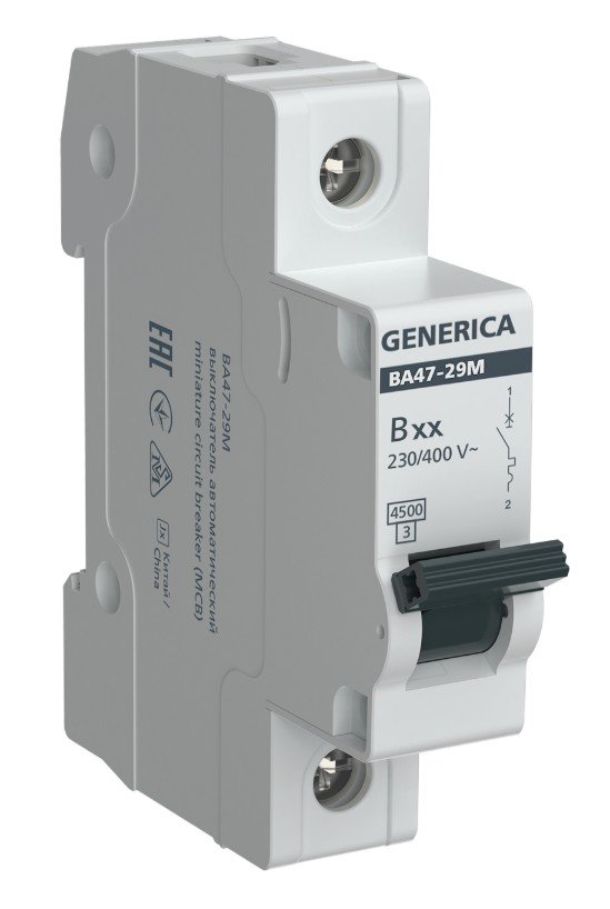 GENERICA ВА47-29М 1P 32А 4,5кА (MVA21-1-032-B-G)