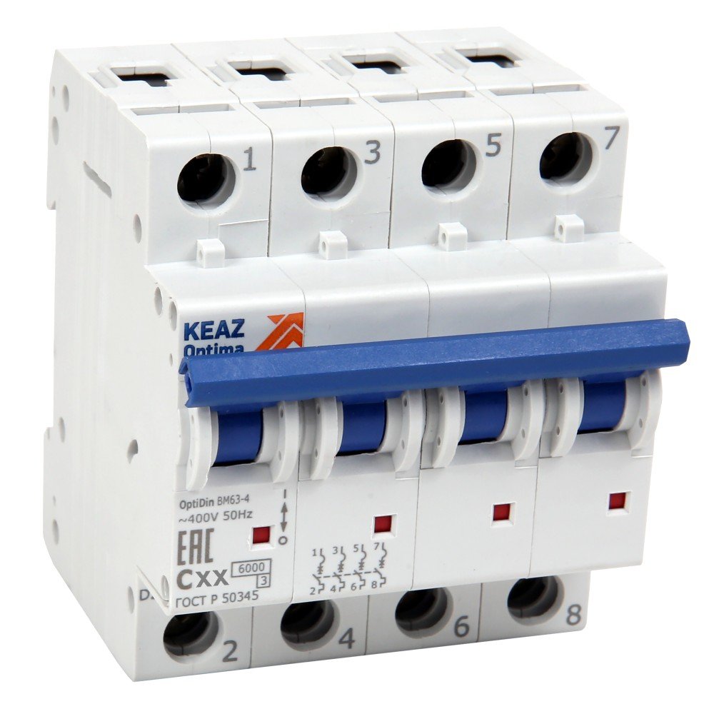 OptiDin BM63-4C63-УХЛ3, КЭАЗ (260898)