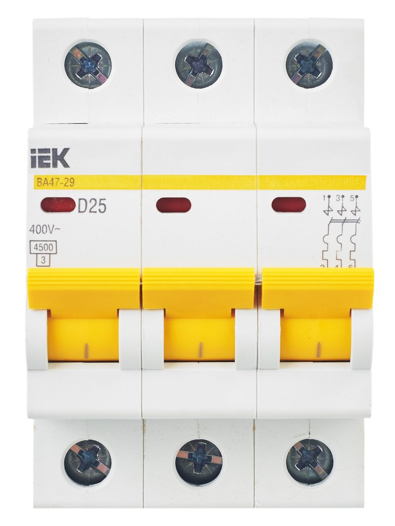 ВА47-29 3P D 25А 4,5кА KARAT (MVA20-3-025-D)