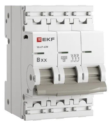 ВА 47-63N 3P 20А (В) 4,5 кА PROXIMA (M634320B)