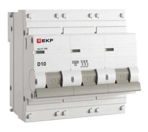 ВА 47-100 3P 10А (D) 10kA PROXIMA (mcb47100-3-10D-pro)